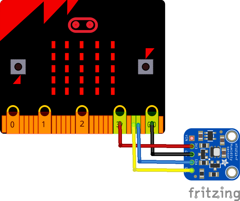 microbit and sht21