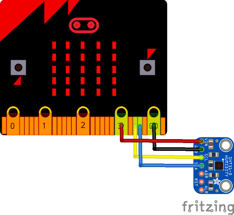 microbit and sht31