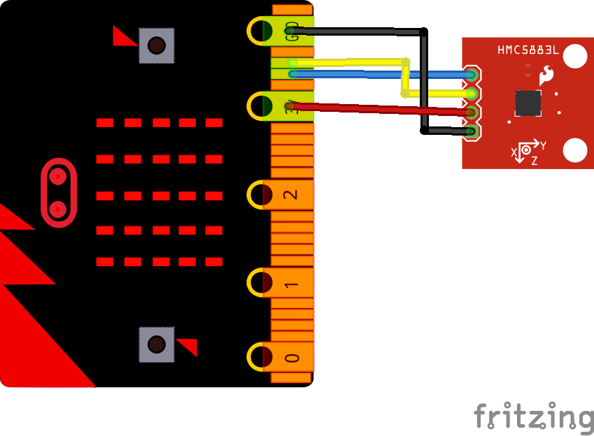 microbit and hmc5983