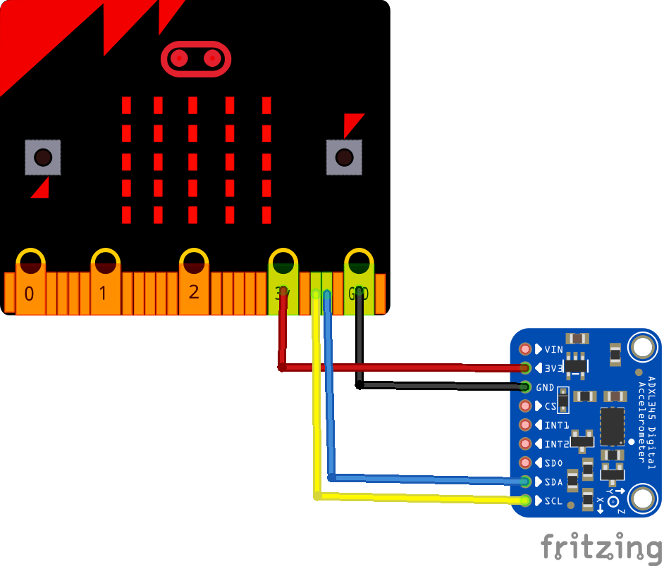 microbit and adxl345