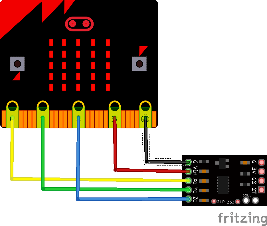 microbit and mma7361