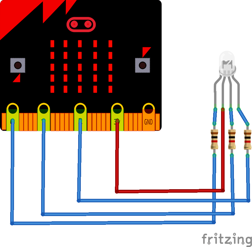 microbit and rgb led