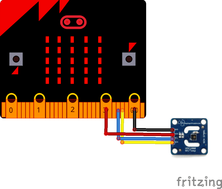 microbit and hdc1080