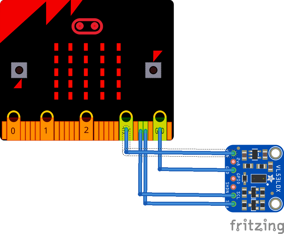 microbit and VL53L0X