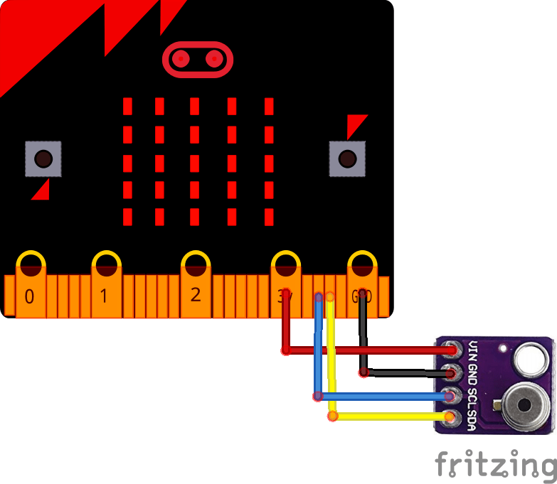 microbit and mlx90615